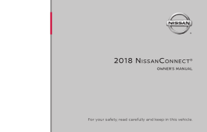 2018 Nissan ROGUE connectA Navigation Manual